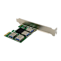 Miniatyrbild 3 av 6: PCI för Express Multiplier PCIE USB Riser 1 till 4 USB 3.0 Hub ASM1184e PCI-E X16 för grafikkortsadapter ETH Bitcoin Mine