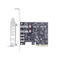 Pikkukuva 7 / 7: PCIe 4X USB3.2 Gen 2 -kortti useilla USB Type C -porteilla helppoa integrointia varten