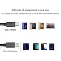 Miniatyrbillede 11 af 11: UsbC TypeC til Micro USB-kabel Tovejs OTG-adapter Datakabel 100CM