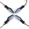 Miniatyrbilde 1 av 7: 4x Motorsykkel Blinklys 12V 12LED Tofarget Blinklys Vanntett