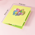 Miniatyrbild 11 av 11: 3D för pop up-kort Glad påsk gratulationskort kaninvykort med kuvert Gi null - B
