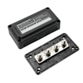 Miniatyrbild 1 av 11: 300A Bus Bar Box Kraftiga moduler Design Bus Bar Box med 4xM8 terminalbultar Tomt skrivutrymme för enkel märkning Black