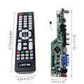 Miniatyrbild 4 av 11: Universal LCD Controller Driver Board Kit V29 AV TV VGA HDMI-kompatibel USB