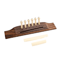 Miniatyrbild 1 av 9: Akustisk gitarr Bone Bridge Sadel och Mutter och Gitarr Bone Bridge Pins Gitarr Trä Tillbehör