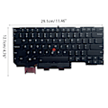 Miniatyrbild 10 av 10: US Layout Engelskt tangentbord för bärbar dator med pekare & bakgrundsbelyst ersättning för ThinkpadX1 Carbon 5th Gen 5 2017 Laptop