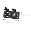Miniatyrbillede 5 af 10: Dobbelt USB-oplader Strømadapter Udtag til Bil Båd RV 12-24V USB QC3.0 Oplader