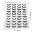 Miniatyrbild 5 av 11: Lösögonfransar Faux 3D-fransar Naturligt utseende Fluffiga Cat-Eye Wispy-fransar Återanvändbart paket 4 blandad stil 20 par Style 402