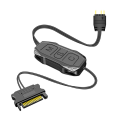 Miniatyrbild 1 av 9: Fjärrkontroll 5V ARGB Controller 3Pin SATA Power Stationär dator för Chassifläkt LED-belysning
