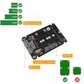 Miniatyrbild 3 av 11: 2-i-1 NGFF(M2)mSATA till SATA 2,5 tums adapter M2 NGFF/ mSATA till SATA3.0 Praktisk byte av adapterkort för konverterare null - Parallel structure