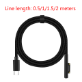 Miniatyrbild 8 av 11: Typ C Power Adapter 15V 3A PD Snabbladdningskabel sladd passar för Microsoft Surface Pro 3 4 5 6 GO 2 m