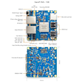 Miniatyrbild 9 av 10: Nanopi R4S Mini Router 1GB/4GB LPDDR4 CNC Full Metal för Shell RK3399 Dual Gigabit Ethernet-port för IOT NAS för Smart H