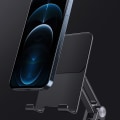 Miniatyrbild 5 av 9: Vikbart tabletthållarställ 360° rotation för 5 till 14 tums surfplatta Smartphonesäng Desktop Lazy Holder Fästestöd Black