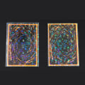Miniatyrbild 10 av 11: 50 delar kortfodral Brädspelskortfodral,Trading Card-fodral Skydd Färgglada genomskinliga Kpop Photcocard Cover 65x90mm E