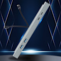 Miniatyrbillede 10 af 10: Hub Docking Station Centerkonsol Splitter Hurtig Opladningsadapter til Y