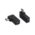 Pikkukuva 3 / 8: Mini USB - USB C -muunnin, 90 asteen Type-C uros - Mini USB naaras -sovitin