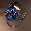 Miniatyrbild 8 av 10: LED Glödande Masker Skull Shape Ljusmask Dansfester Bar Dance Mask PP Masker