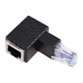 Miniatyrbild 11 av 11: Armbåge Rj45 hane till hona nätverkskabel 90 graders adapter Lan nätverksförlängningskristall för huvud Right bend