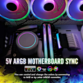 Miniatyrbild 4 av 9: DIY PC-tillbehör Dator Moderkort ATX power 24P Turn 90 Degree ARGB