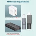 Miniatyrbillede 6 af 9: DC5521 til USB C Strømkabel Adapter 5.5x2.1mm til Type C Stik PD20V