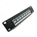 Miniatyrbild 5 av 11: 8-portars rak genom LC optisk fiberpatchpanel RJ45 nätverkskabeladapter Jack Ethernet distributionsram UTP 19"