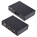 Miniatyrbild 2 av 7: DB 9-stifts hane honkontakt seriell 2 in 1 ut RS232 datadelning manuell switch manuell väljarbox
