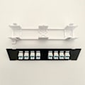 Miniatyrbild 6 av 10: 8-portars LC Optisk Fiber Patch Panel RJ45 Nätverkskabel Adapter Jack Ethernet Distributionsram Nätverkshylla