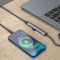 Miniatyrbild 7 av 10: USB Hub 3.0, 5 i 1 typ C dockningsstation med 65W PD-laddning och aluminiumlegeringskropp för Windows, för Mac, Linux
