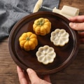 Miniatyrbild 7 av 11: Söta pumpor Form Moon Cake Form Midhöstfestivalen Mooncake Makers Cookie Stämplar Handtryck Mooncake Baking Tool