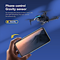 Miniatyrbild 6 av 11: Mini Drone Vikbar höjdfixerad UAV 4k Dual Camera Antennfjärrkontroll Flygplan Quadcopter för barn Julklapp Black Dual 4K