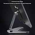 Miniatyrbild 5 av 11: Vikbart tablettställ Justerbart tablettstöd i multi vinkel Handsfree-telefonhållare i aluminium för 4-12,9 tum Gray