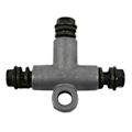 Miniatyrbillede 1 af 6: Slangeadapter Hydraulisk 3-vejs Bremsslangeadapter Rørkobling T-stykke 10mm Bolt ATV'er