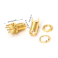 Miniatyrbild 6 av 7: 10st End for Launch PCB Mount Mount SMA Hona Jack Rak RF Connector Adapt