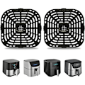 Miniatyrbild 2 av 9: 2-pack Food Safty Air Fryer Plattbyte Grill Pan Air Fryer bricka Metallmaterial för Instant Vortex 6QT Air Fryers