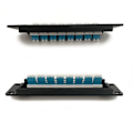 Miniatyrbild 9 av 11: 8-portars rak genom LC optisk fiberpatchpanel RJ45 nätverkskabeladapter Jack Ethernet distributionsram UTP 19"