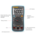 Miniatyrbild 3 av 11: ZT101 Digital multimeter Bakgrundsbelysning A-C/D-C Amperemeter 6000 Counts A-C/D-C Amperemeter Voltmeter Bärbar Mätare Spänningsmätare