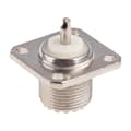 UHF Hona SO239 4-Håls Chassimontering, Fläns Panelmonteringskontakt Lödkolv RF Koaxkontakt SO-239 Skottadapter
