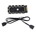 Miniatyrbild 1 av 8: 5V 3 stift 4 stift ARGB RGBW kabeldelarnav för case Tape Förlängningskabel Adapter LED Strip Light PC RGB Fläktkylare SATA