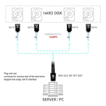 Miniatyrbild 4 av 11: Mini SFF-8087 36P till 4 SATA-kabel 90 grader Målhårddisk Datakabelbyte 12Gbps hårddiskdata Enkel att använda B