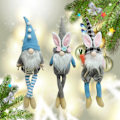 Miniatyrbild 2 av 7: Påsk Kanin prydnader Ansiktslös tomte för docka hängande hängsmycke Gott Nytt År Dekor Juldekorationer för hemmet Black white