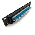 Miniatyrbild 10 av 11: 8-portars rak genom LC optisk fiberpatchpanel RJ45 nätverkskabeladapter Jack Ethernet distributionsram UTP 19"