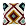 Nordisk Geometrisk Rom Flannel Kuddfodral Prydnadskudde Örngott Handgjorda Överdrag
