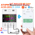 Miniatyrbild 7 av 11: El Power Spänning Ström Monitor WiFi APP-Control Rail Montering Elanvändningsmonitor Fungerar med Tuya-Alexa