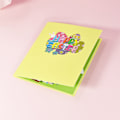 Miniatyrbild 7 av 11: 3D för pop up-kort Glad påsk gratulationskort kaninvykort med kuvert Gi null - B