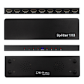 Miniatyrbild 4 av 9: 1 In 8 Out 1x8 HDMI-kompatibel Switch Splitter Converter Box Switcher Selector för DVD för PS3 HDTV 4K 30Hz Adapter US
