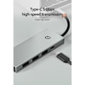 Miniatyrbild 9 av 11: USB C Hub 6 i 1 Adapter Dockstation Stöd 4KHDMI2.0 2xUSB 3.0 PD100W Laddning Rj45 Ethernet-kontakt null - HC606A