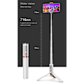 Miniatyrbild 6 av 11: Allt-i-ett Anti Shake Selfie Stick för Smartphone Vlog Live Video Record Selfie med 360° fjärrkontrollrotation Black