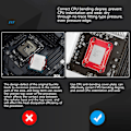 Miniatyrbild 2 av 8: CPU-kylarspänne för LGA1700 12:e generationens CNC-aluminiumlegering CPU-böjningskorrigerare LGA 1700/18XX Fixerande bakplan Red
