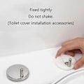 Miniatyrbild 4 av 9: 4-pack Toalettsits fästskruvar Toalettsits monteringsbultar Toalettsits fästen Bekvämt och problemfritt för hemmet