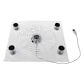 Miniatyrbild 7 av 8: Laptopkylare USB -kylning Stor fläkt LED Light Cooler Base Pad Stativ för 15" PC Notebook