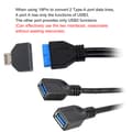 Miniatyrbillede 6 af 9: USB 3.0 19Pin 20Pin til USB C Header Adapter, Vertikal TypeE Konvertering